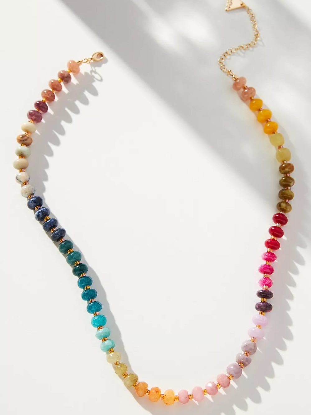 By Anthropologie Rainbow Stone Necklace